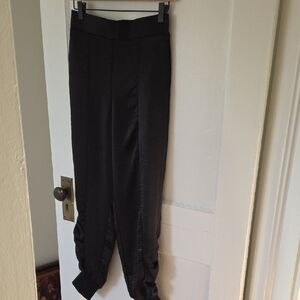 INC International Concepts Black Draped Jogger Pants